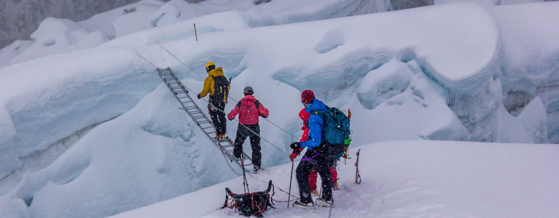 Climbing in Nepal, en route to Island Peak.